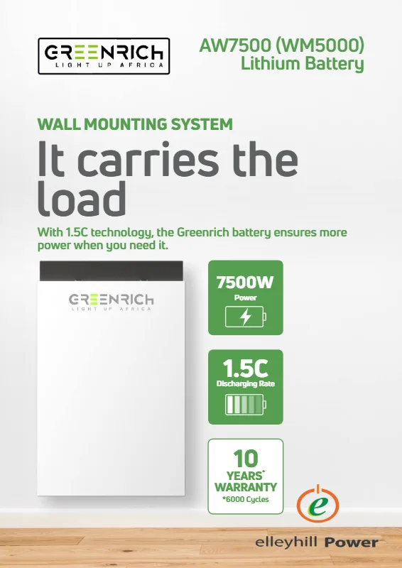 GreenRich 4.95kWh Battery (WM5000)
